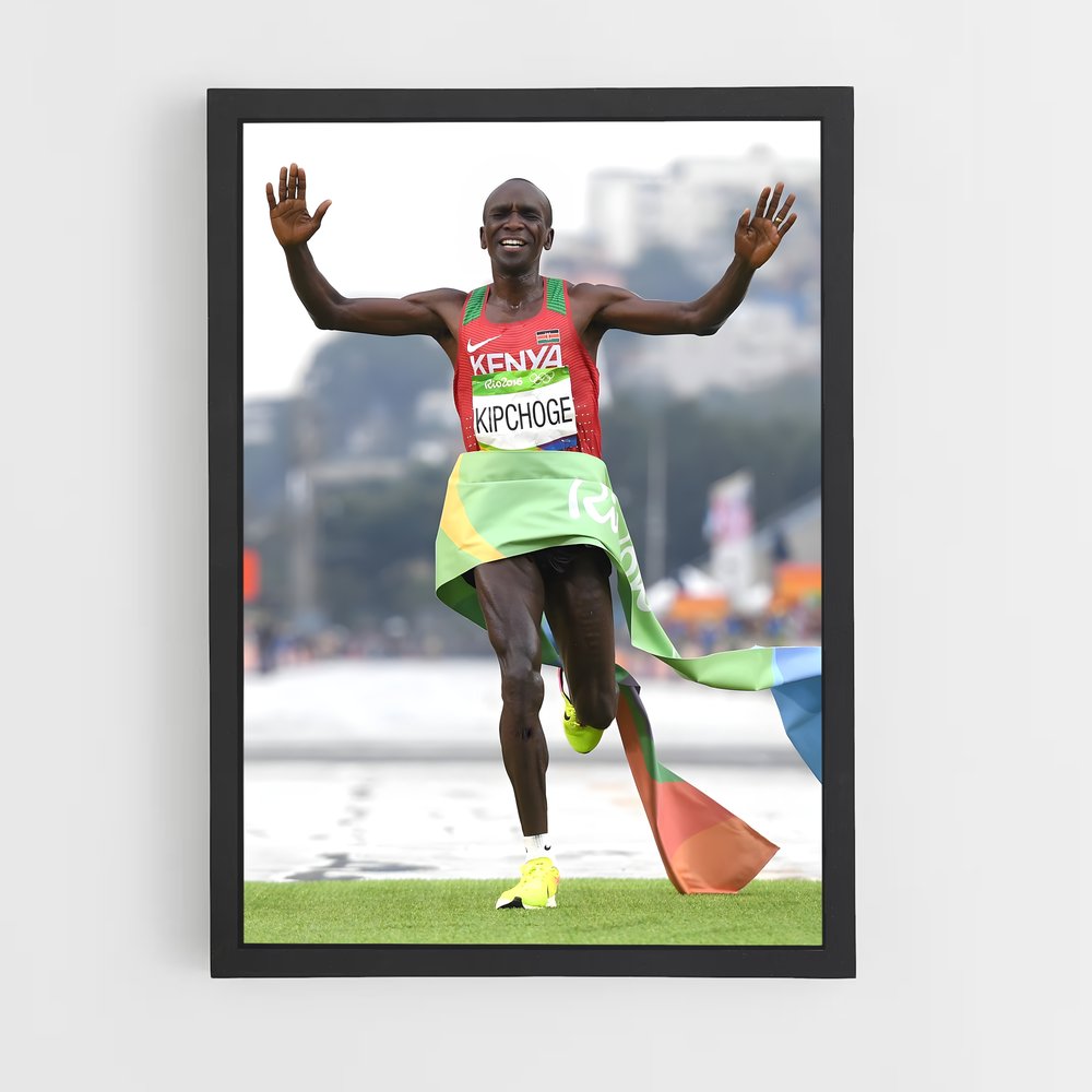 Poster L'Exploit d'Eliud – affiche Athlétisme (vue 2)